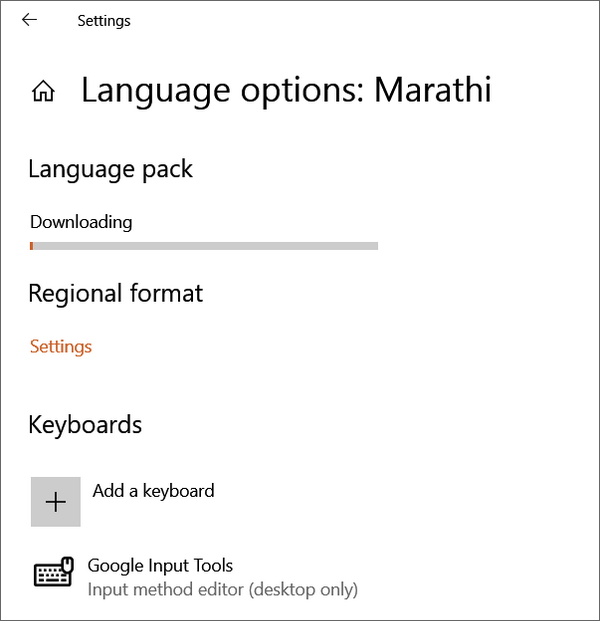 marathi font windows 10